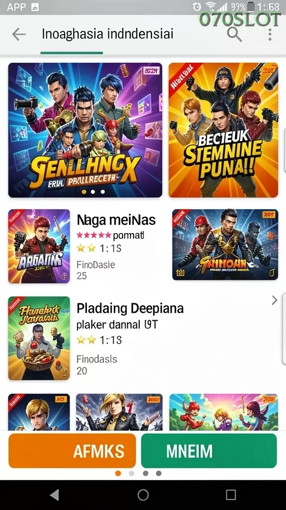 Cuplikan layar 9N9N — aktivitas