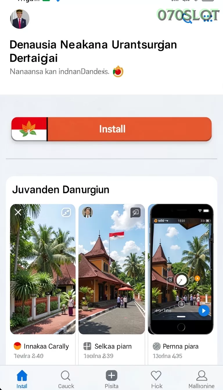 Cuplikan layar SURGAVIP — menu navigasi