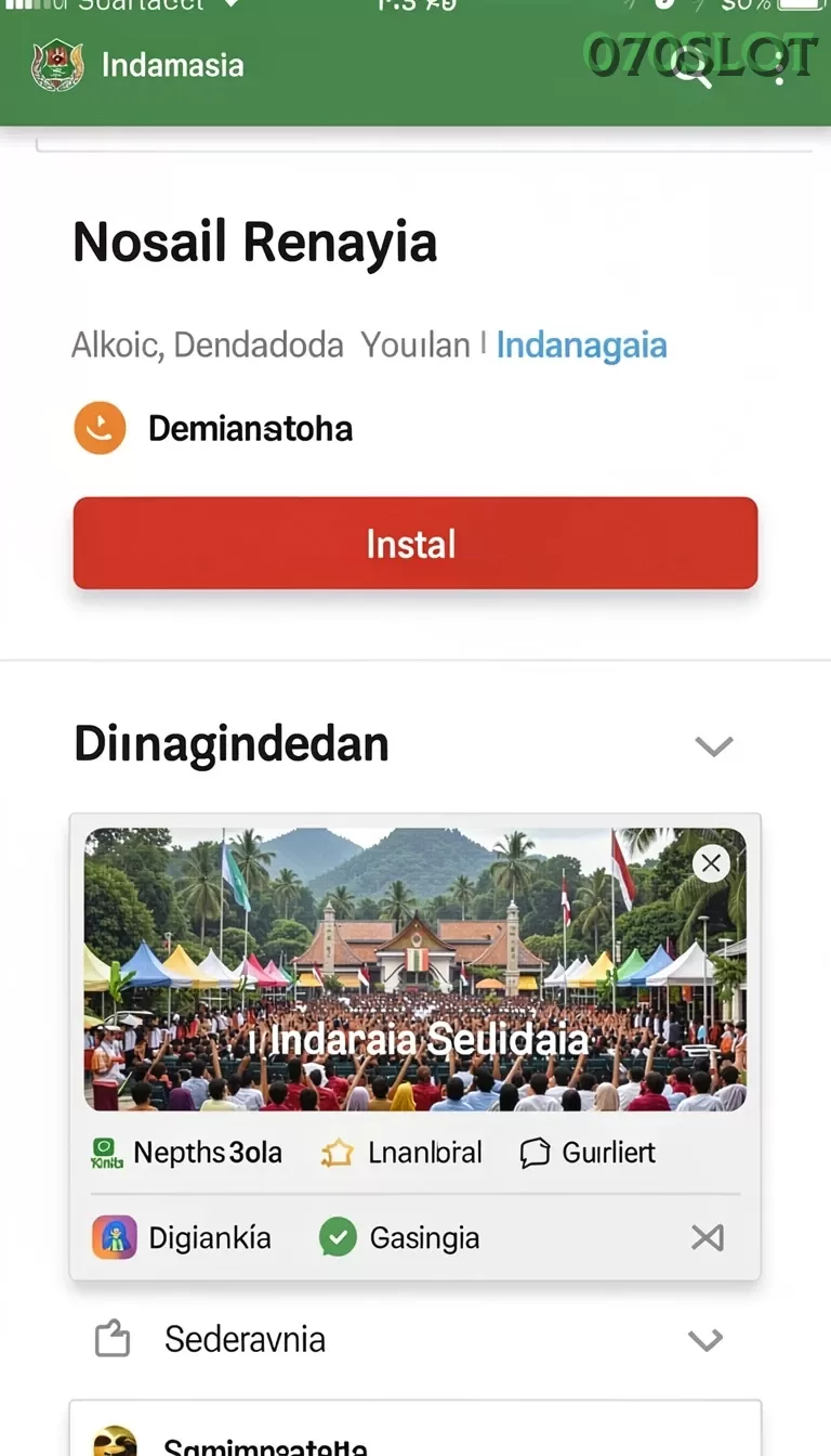 Cuplikan layar 9N9N — halaman utama